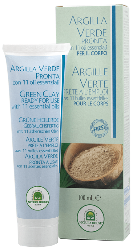 ARGILLA VERDE PRONTA TUBO CON OLI ESSENZIALI 100 ML - Farmacia-flash.it