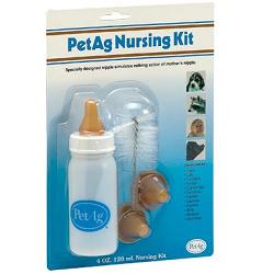 NURSING KIT BIBERON DA 120ML PER ANIMALI + TETTARELLE DI VARIE MISURE + SCOVOLINO PER PULIZIA - Farmacia-flash.it
