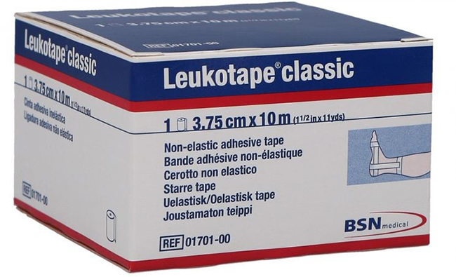 LEUKOTAPE BENDA ANELASTICA PER BENDAGGI FUNZIONALI 3,75X100 CM - Farmacia-flash.it
