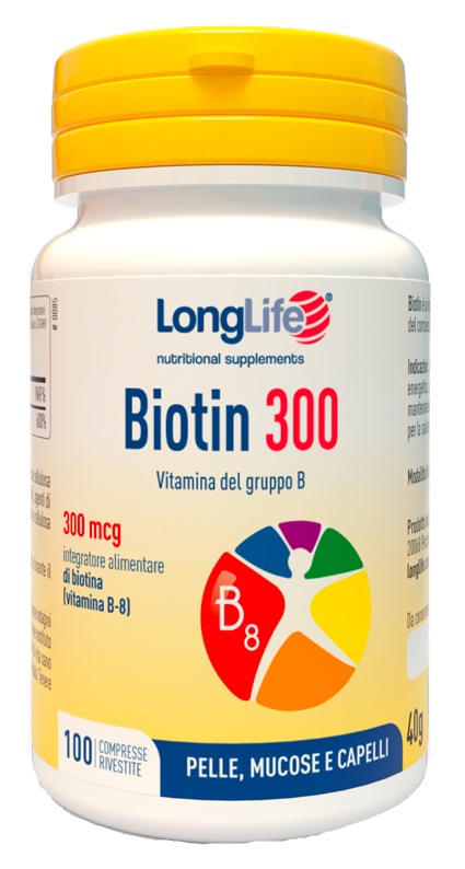 LONGLIFE BIOTIN 100 COMPRESSE - Farmacia-flash.it