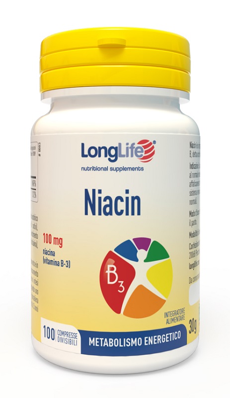 LONGLIFE NIACIN 100 MG 100 COMPRESSE - Farmacia-flash.it