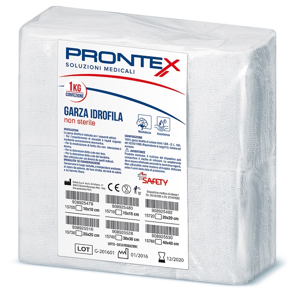 PRONTEX GARZA 20X20CM 1KG - Farmacia-flash.it