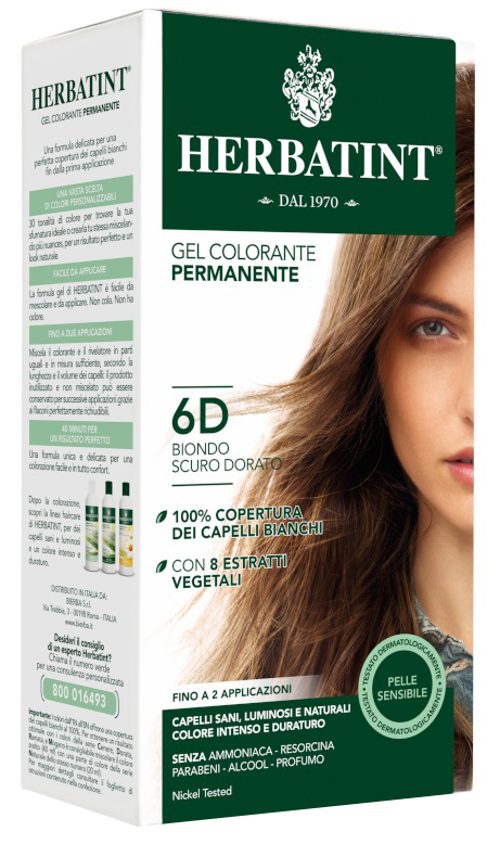 HERBATINT 6D BIONDO SCURO DORATO 150 ML - Farmacia-flash.it