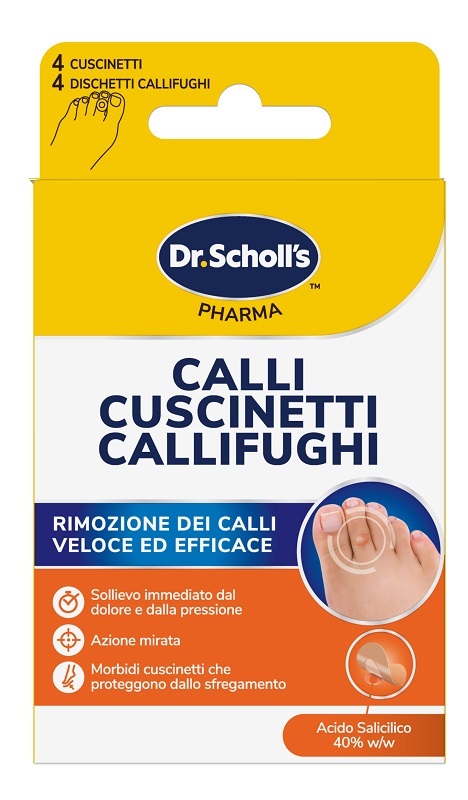 CEROTTO CALLIFUGO CALLI DURI 4 CEROTTI + 4 DISCHETTI - Farmacia-flash.it