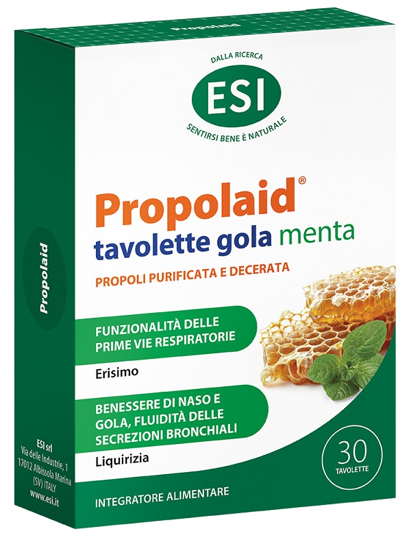 ESI PROPOLAID PROPOLGOLA MENTA 30 TAVOLETTE - Farmacia-flash.it