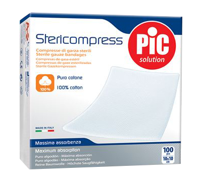 GARZA IDROFILA 16 STRATI CON FILO DI BARIO 5X5CM - Farmacia-flash.it