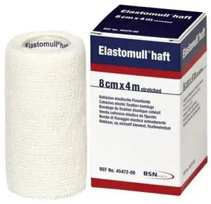 BENDA ELASTICA AUTOADESIVA ELASTOMULL HAFT BLU 8X400 CM - Farmacia-flash.it