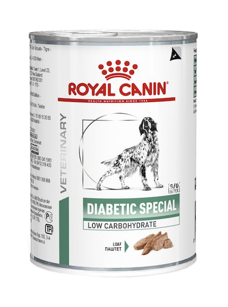 VETERINARY DIET WET DOG DIABETIC SPECIAL LOW CARBOHYDRATE 410 G - Farmacia-flash.it