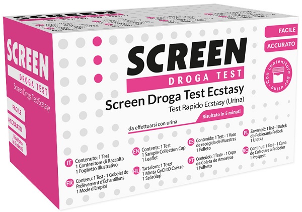 DROGA TEST CHE RILEVA UNA SOSTANZA ECSTASY/MDMA SCREEN DROGA TEST ECSTASY - Farmacia-flash.it