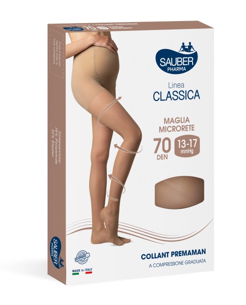 SAUBER COLLANT 70 DENARI PREMAMAN MAGLIA MICRORETE NEUTRO BEIGE 2 LINEA CLASSICA - Farmacia-flash.it