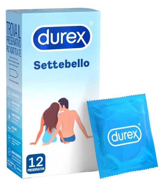 PROFILATTICO DUREX SETTEBELLO CLASSICO 12 PEZZI - Farmacia-flash.it
