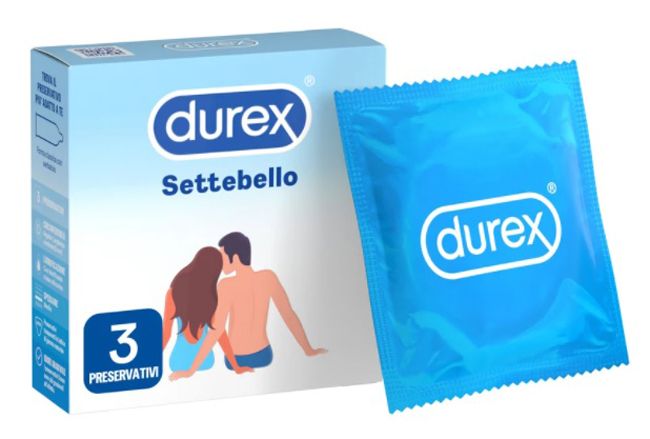 PROFILATTICO DUREX SETTEBELLO CLASSICO 3 PEZZI - Farmacia-flash.it