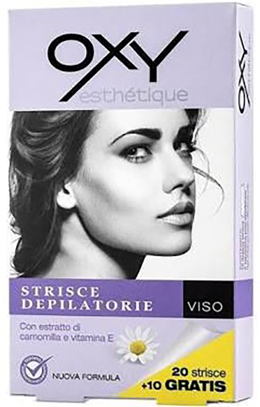 OXY STRISCE DEPILATORIE VISO 20 PEZZI - Farmacia-flash.it