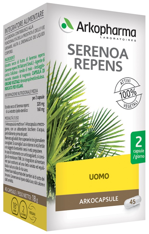 SERENOA REPENS 45 VEGI CAPSULE - Farmacia-flash.it