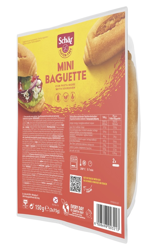 SCHAR DUO MINI-BAGUETTE 150 G - Farmacia-flash.it