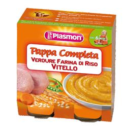 PLASMON OMOGENEIZZATO PAPPE VITELLO/VERDURA/RISO 190 G X 2 PEZZI - Farmacia-flash.it