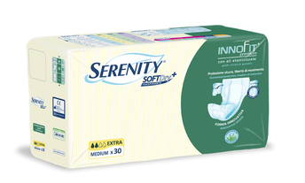 PANNOLONE PER INCONTINENZA SERENITY INNOFIT PREMIUM SOFTDRY+ EXTRA M 30 PEZZI - Farmacia-flash.it