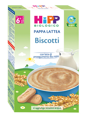 HIPP BIO PAPPA LATTEA BISCOTTI 250 G - Farmacia-flash.it