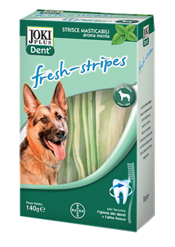 JOKI PLUS DENT FRESH-STRIPES 140 G PER CANI DI TAGLIA GRANDE - Farmacia-flash.it
