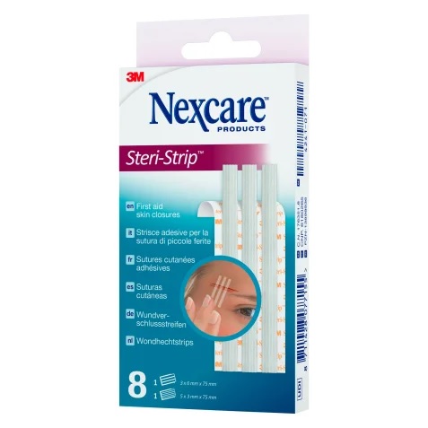CEROTTO PER SUTURA NEXCARE STERISTRIP 6X75 MM + 3X75 MM - Farmacia-flash.it