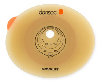 PLACCA PER COLO ILEO ED UROSTOMIA DANSAC NOVALIFE2 36MM RITAGLIABILE 10-28 - Farmacia-flash.it