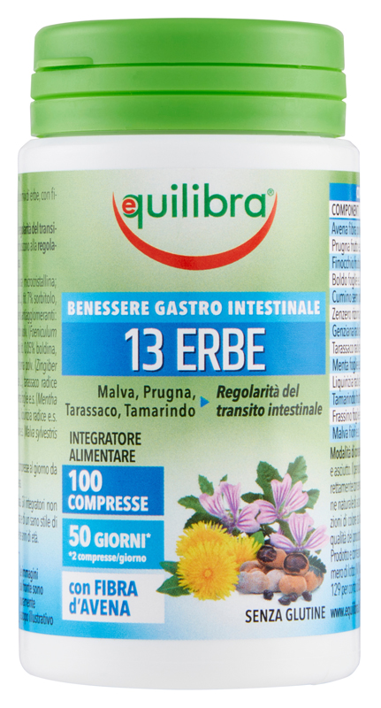 13 ERBE CON FIBRA 100 COMPRESSE - Farmacia-flash.it