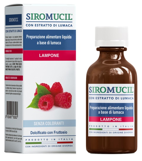 SIROMUCIL PREPARATO ALIMENTARE CON ESTRATTO DI LUMACA AL LAMPONE 150 ML - Farmacia-flash.it