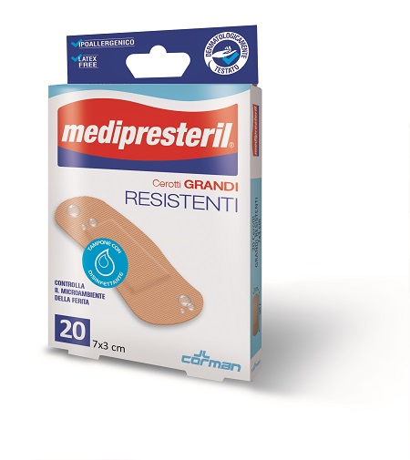 CEROTTO MEDIPRESTERIL RESISTENTI GRANDI 7X3CM 20 PEZZI - Farmacia-flash.it