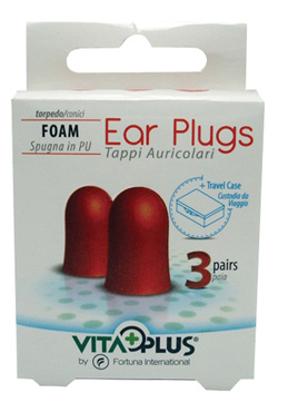 TAPPI AURICOLARI SPUGNA CONICI 3 COPPIE + CUSTODIA - Farmacia-flash.it