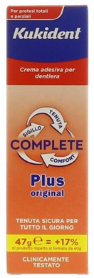 KUKIDENT PLUS COMPLETE CREMA ADESIVA PER PROTESI DENTARIE 47 G - Farmacia-flash.it