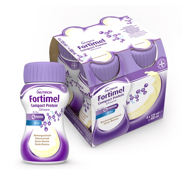 FORTIMEL COMPACT PROTEIN BANANA 4 X 125 ML - Farmacia-flash.it