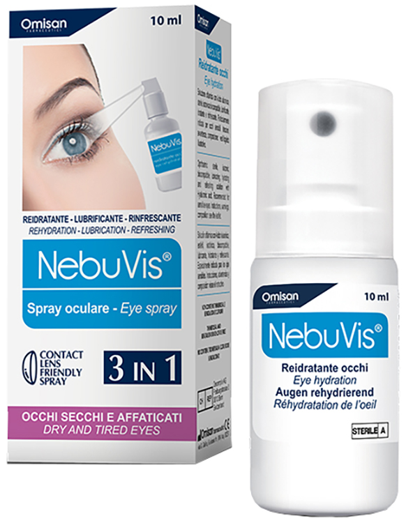 NEBUVIS REIDRATANTE OCCHI SPRAY 10 ML 1 PEZZO - Farmacia-flash.it