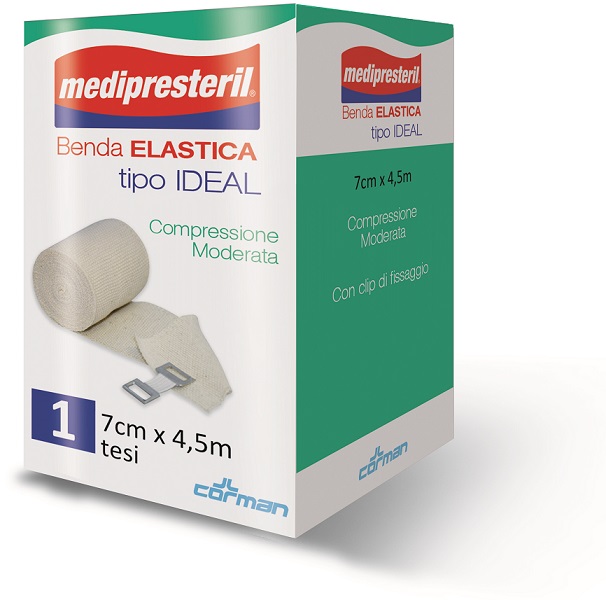 BENDA ELASTICA MEDIPRESTERIL IDEAL CM7X45MT - Farmacia-flash.it