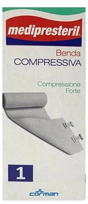BENDA ELASTICA MEDIPRESTERIL COMPRESSIONE FORTE 10X450CM - Farmacia-flash.it