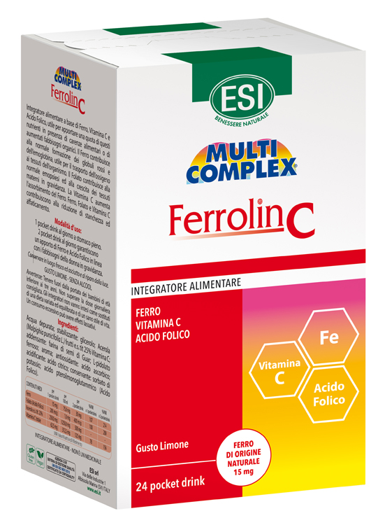 ESI FERROLIN C POCKET DRINK 24 BUSTINE - Farmacia-flash.it