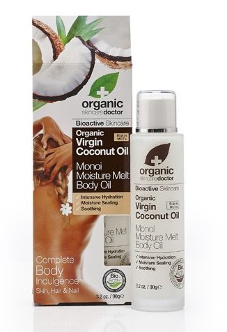 DR ORGANIC COCONUT OIL COCCO MONOI MOISTURE MELT BODY OIL OLIO CORPO 100 ML - Farmacia-flash.it
