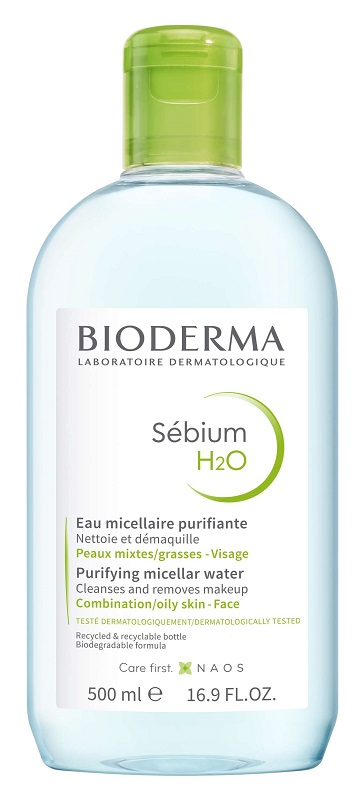 SEBIUM H2O ACQUA MICELLARE DETERGENTE PURIFICANTE 500 ML - Farmacia-flash.it