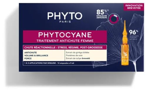 PHYTO PHYTOCYANE TRATTAMENTO ANTICADUTA CAPELLI DONNA 12 FIALE 7,5 ML - Farmacia-flash.it