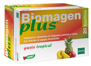 BIOMAGEN PLUS TROPICAL 20 BUSTE ASTUCCIO 100 G - Farmacia-flash.it