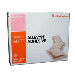 MEDICAZIONE ALLEVYN ADHESIVE 10 CM X 10 CM 10 PEZZI - Farmacia-flash.it