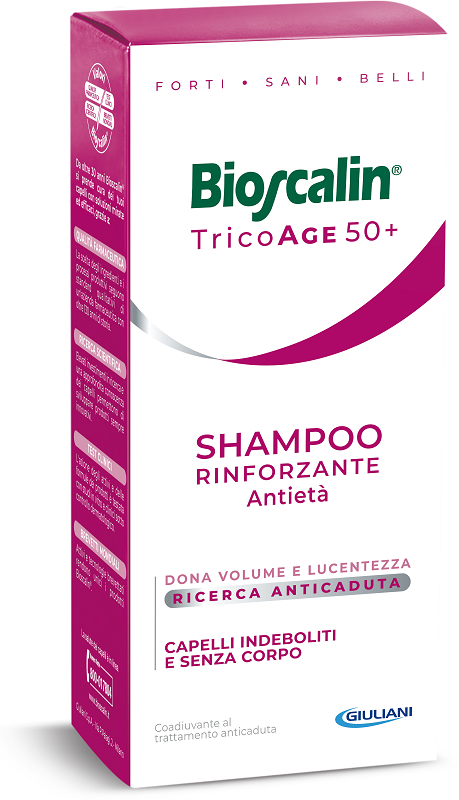 BIOSCALIN TRICOAGE SHAMPOO RINFORZANTE ANTIETA' 200 ML - Farmacia-flash.it