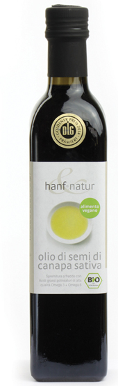 HANF&NATUR CANAPA OLIO DI SEMI BIO 500 ML - Farmacia-flash.it