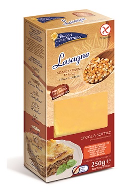 PIACERI MEDITERRANEI PASTA FARINA MAIS LASAGNE 250 G - Farmacia-flash.it