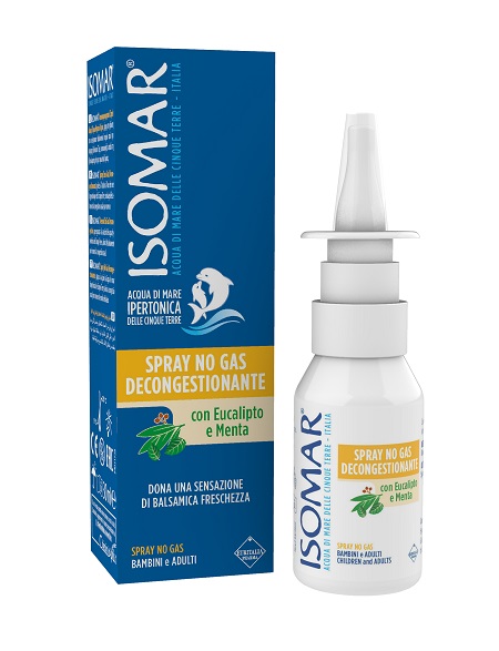 ISOMAR SOLUZIONE ACQUA MARE NASO IPERTONICA NASO SPRAY DECONGESTIONANTE 30 ML - Farmacia-flash.it