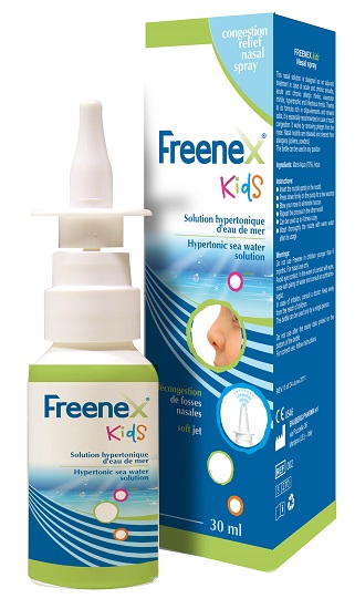 FREENEX IPERTONICO KIDS SPRAY NASALE CON ACQUA DI MARE 30 ML - Farmacia-flash.it