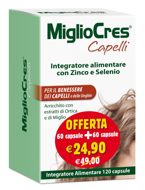 MIGLIOCRES 60+60 CAPSULE 60 G PROMOZIONE - Farmacia-flash.it