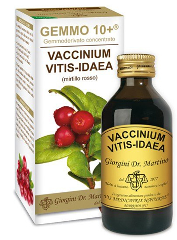 GEMMO 10+ MIRTILLO ROSSO LIQUIDO ANALCOLICO 100 ML - Farmacia-flash.it