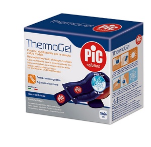 THERMOGEL CUSCINO TERAPIA CALDO FREDDO 10X26 CM CON FASCIA ELASTICA - Farmacia-flash.it