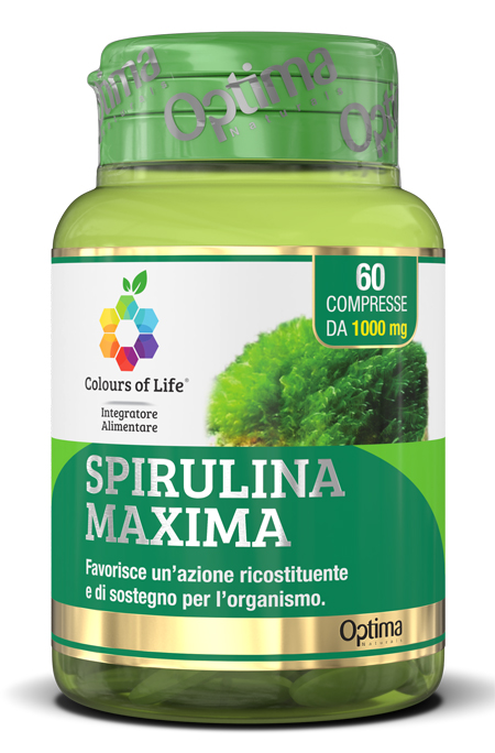 COLOURS OF LIFE SPIRULINA MAXIMA 60 COMPRESSE 1000 MG - Farmacia-flash.it