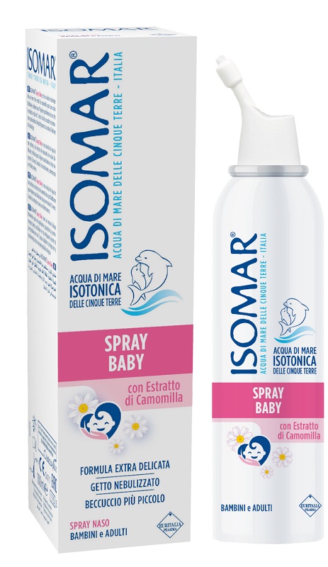 ISOMAR SPRAY BABY CON CAMOMILLA 100 ML - Farmacia-flash.it